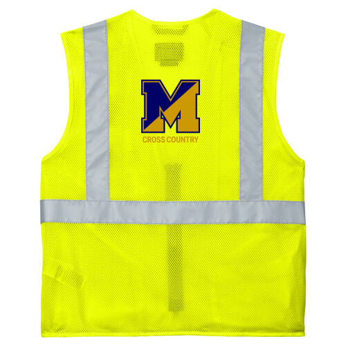 Safety (BK) - Ansi Class 2 Mesh Zip Front Vest Thumbnail